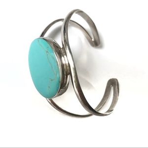 Mexico 925 sterling silver turquoise bracelet